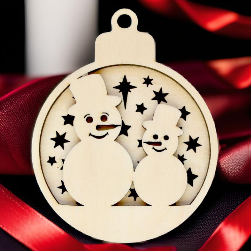 Schneemannkugel, Christbaumkugel, Weihnachtsdekoration