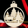 Christbaumschmuck,Holzkugel, Anhänger,Weihnachtsdekoration