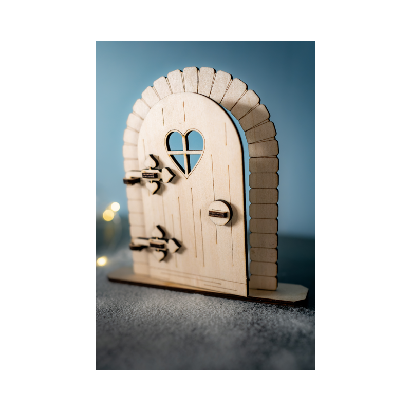 Wichteltür, Holz, Weihnachtsdekoration
