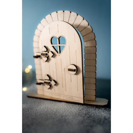 Wichteltür, Holz, Weihnachtsdekoration