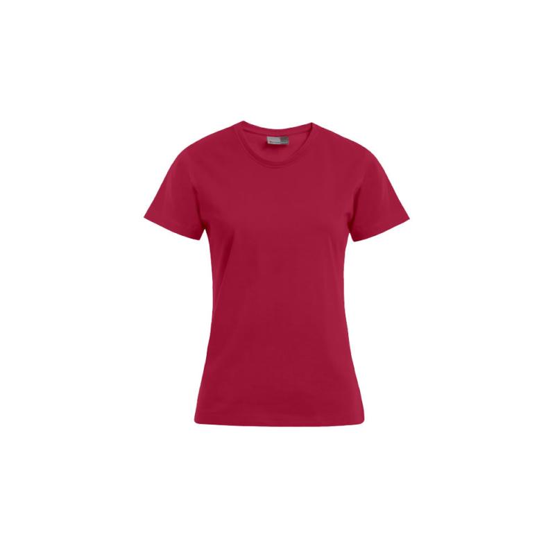 Premium Shirt Women, burgundy, rot, Frauen T-Shirt