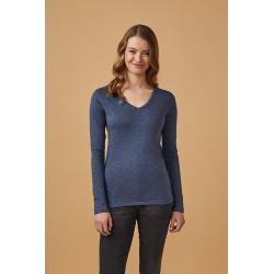 V-Neck Longsleeve Women indiv. Druck