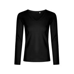V-Neck Longsleeve Women indiv. Druck
