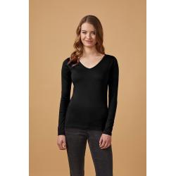 V-Neck Longsleeve Women indiv. Druck