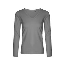 V-Neck Longsleeve Women indiv. Druck