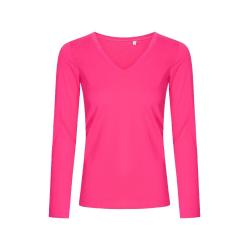V-Neck Longsleeve Women indiv. Druck