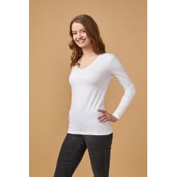 V-Neck Longsleeve Women indiv. Druck