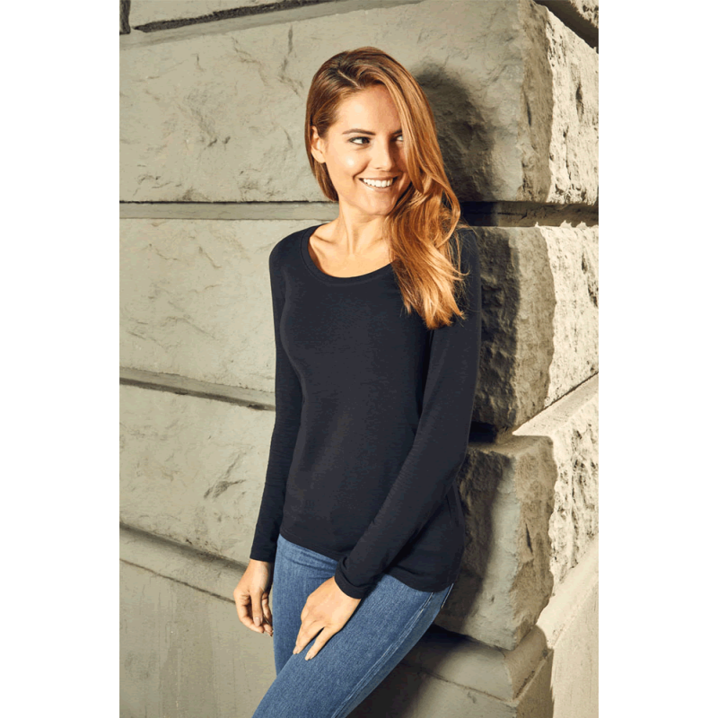 Slim Fit-T Longsleeve Women indiv. Druck