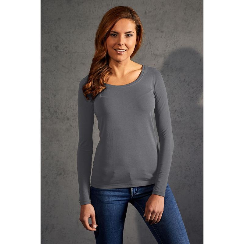 Slim Fit-T Longsleeve Women indiv. Druck