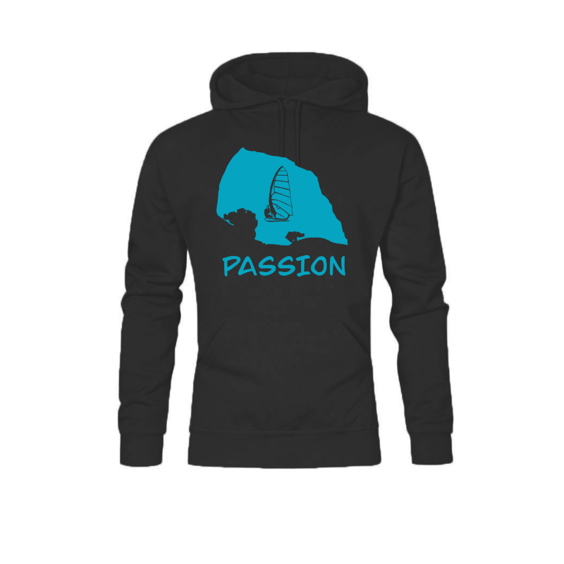 Hoodie „Fehmarn Passion“ - ocean blue