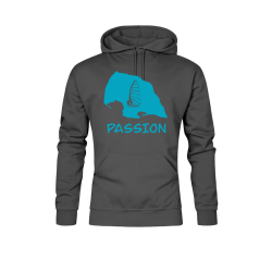 Hoodie „Fehmarn Passion“ - ocean blue