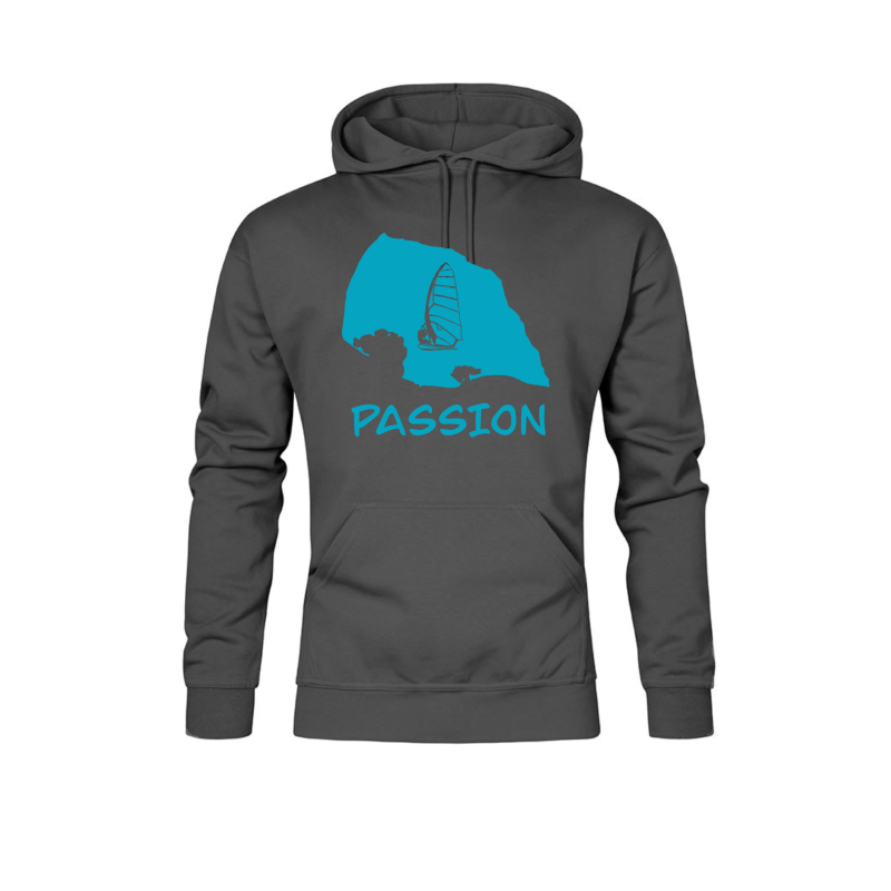 Hoodie „Fehmarn Passion“ - ocean blue