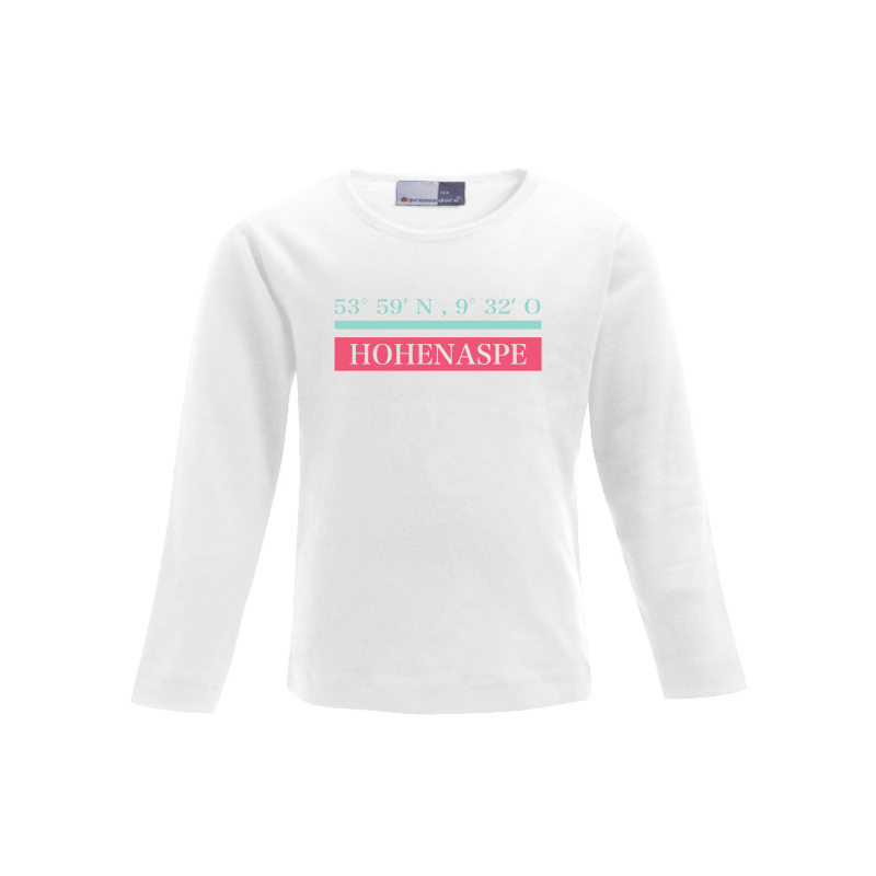 Kids Longsleeve Geo, individualisierbar